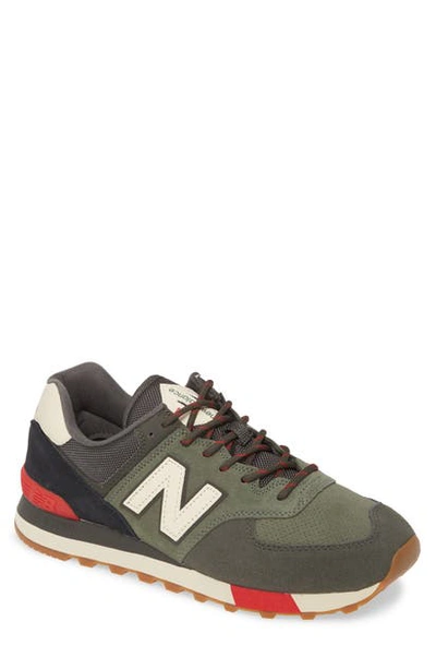 New Balance Men's 574 Casual Sneakers From Finish Line In Camo Green/team  Red | ModeSens