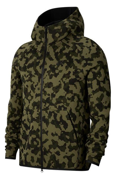 voor Maladroit gewicht Nike Sportswear Tech Fleece Men's Full-zip Printed Hoodie In Green |  ModeSens