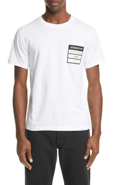 Shop Maison Margiela Stereotype Crewneck T-shirt In White
