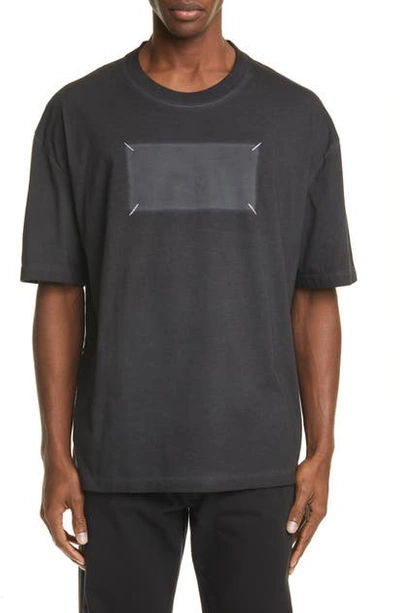 Shop Maison Margiela Memory Of Label Crewneck T-shirt In Black