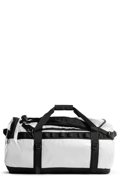 Shop The North Face Base Camp Large Duffle Bag - White In Tnf White/ Tnf Black