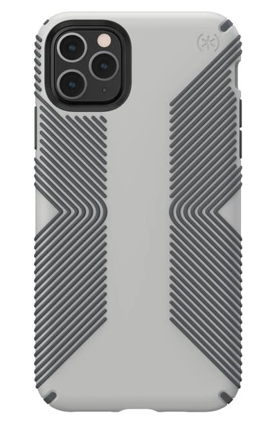 Shop Speck Presidio Grip Iphone 11/11 Pro/11 Pro Max Case In Marble Grey/ Anthracite Grey