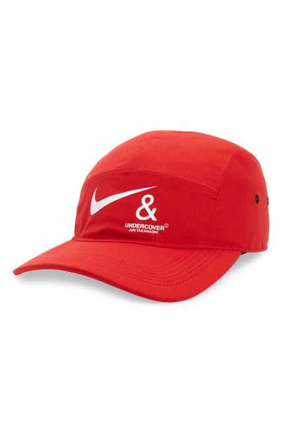 Shop Nike X Undercover Aw48 Baseball Cap In Sport Red/ White