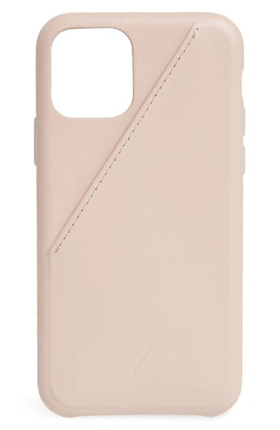 Shop Native Union Clic Card Iphone 11 Pro Case In Nude/rose