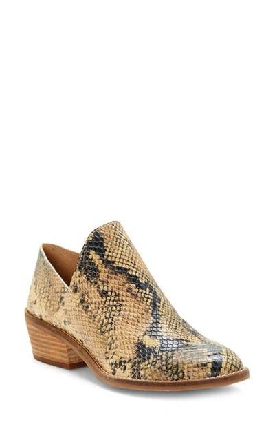 Shop Lucky Brand Fausst Bootie In Natural Multi Leather