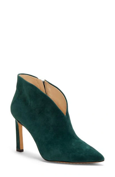 Shop Vince Camuto Sestrind Bootie In Green Spruce Suede