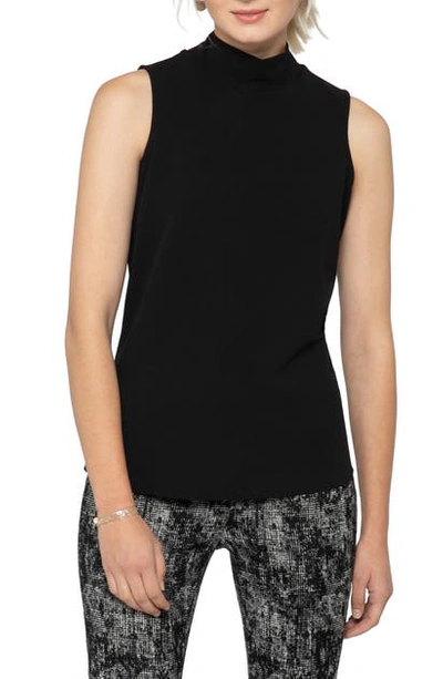 Shop Nic + Zoe Easy One Mock Neck Tank In Black Onyx