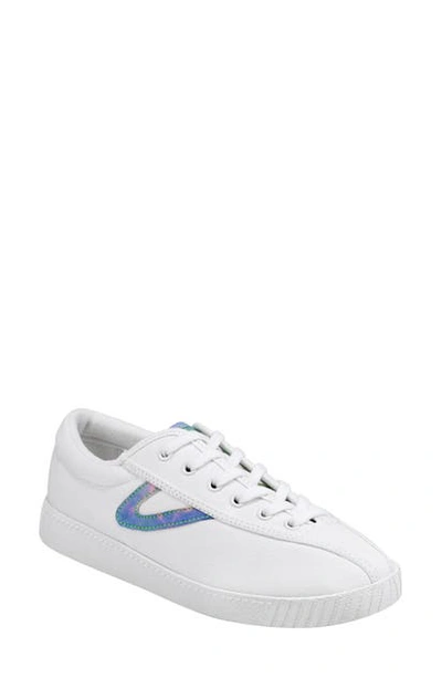 Shop Tretorn Nylite Plus Sneaker In Vntg Wht/ Pnk/ Bl/ Grn