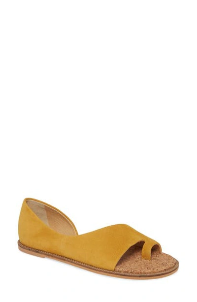 Shop Lucky Brand Falinda Sandal In Golden Yellow Leather