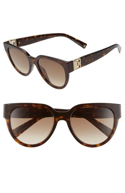 Shop Givenchy 53mm Cat Eye Sunglasses In Havana/ Brown