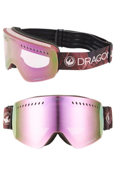 Shop Dragon Nfx Frameless Snow Goggles In Rose/ Pinkion Rose