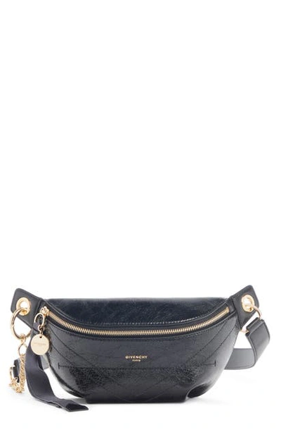 Shop Givenchy Bond Leather Belt Bag In Black