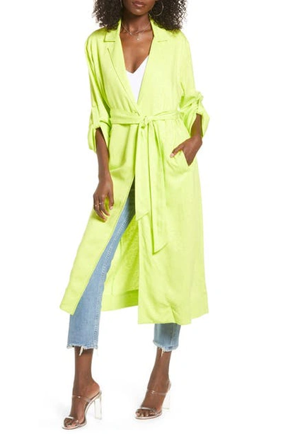 Shop Afrm Hendrix Duster In Lime Green