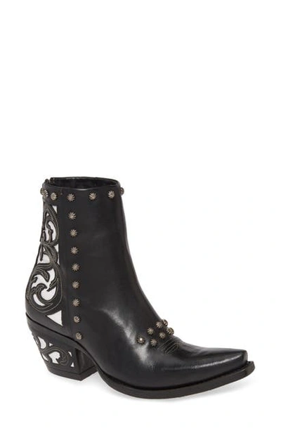 Shop Ariat Aria Diva Studded Western Boot In Midnight Black