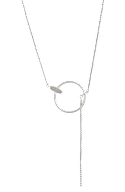 Shop Kendra Scott Tegan Short Slider Necklace In Silver