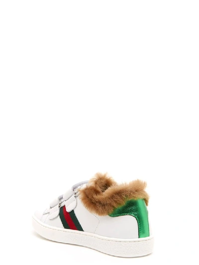 Shop Gucci 'new Ace' Shoes In White