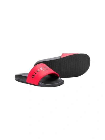 Shop Givenchy Printed Sandals In Rosso