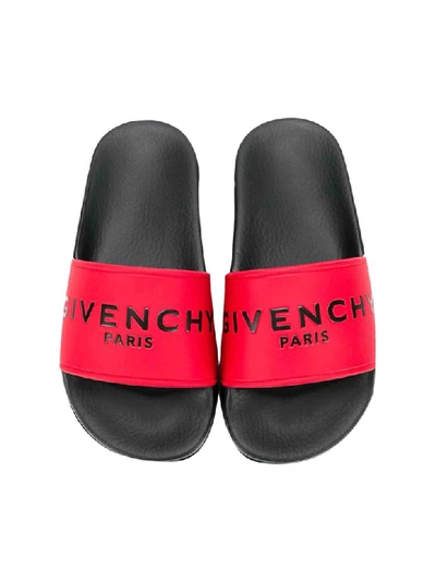 Shop Givenchy Printed Sandals In Rosso