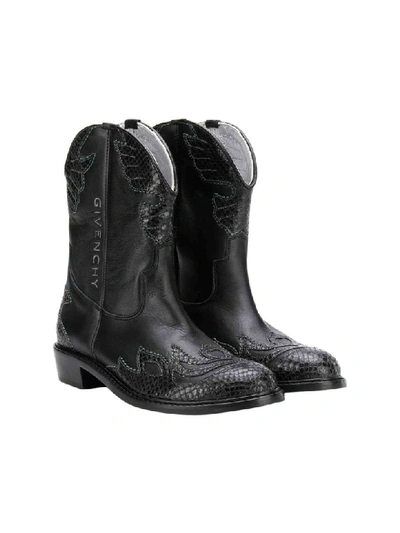 Shop Givenchy Boots With Print In Nero