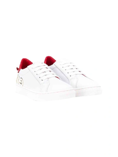 Shop Givenchy Sneakers With Print In Bianco