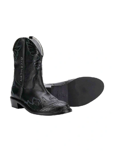 Shop Givenchy Black Boots In Nero