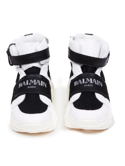 Shop Balmain Sneakers In Ne White/black