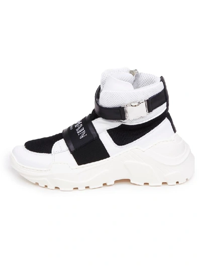 Shop Balmain Sneakers In Ne White/black