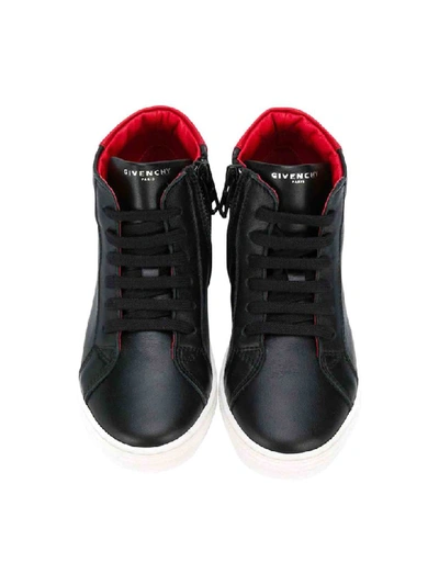 Shop Givenchy High Sneakers With Print In Nero