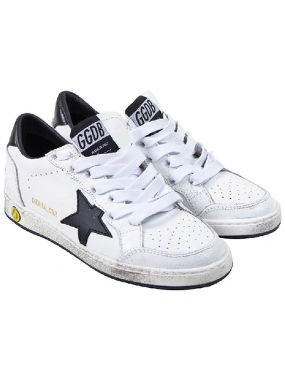 Shop Golden Goose Ballstar Child Sneakers In White