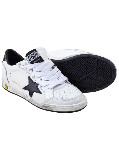 Shop Golden Goose Ballstar Child Sneakers In White