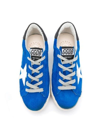 Shop Golden Goose Sneakers Blu Scamosciate