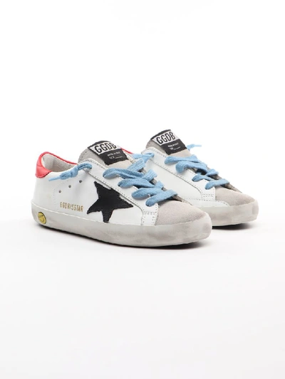 Shop Golden Goose Sneaker Superstar In White Light Blue