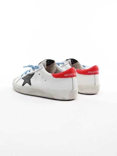 Shop Golden Goose Sneaker Superstar In White Light Blue