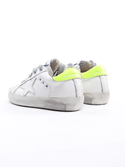 Shop Golden Goose Sneaker Superstar In White Fluo