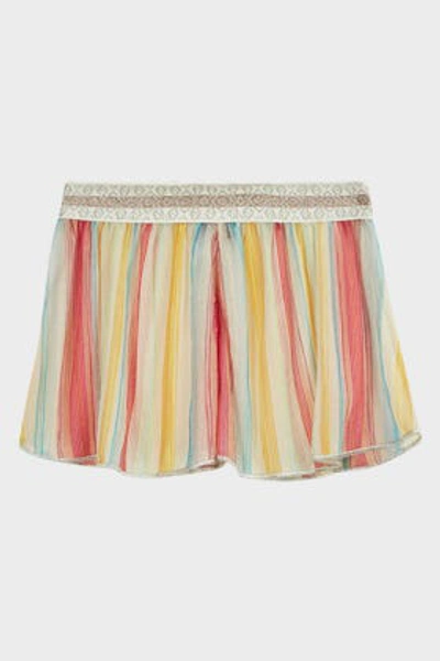 Shop Missoni Striped Logo-detail Shorts In Stripes