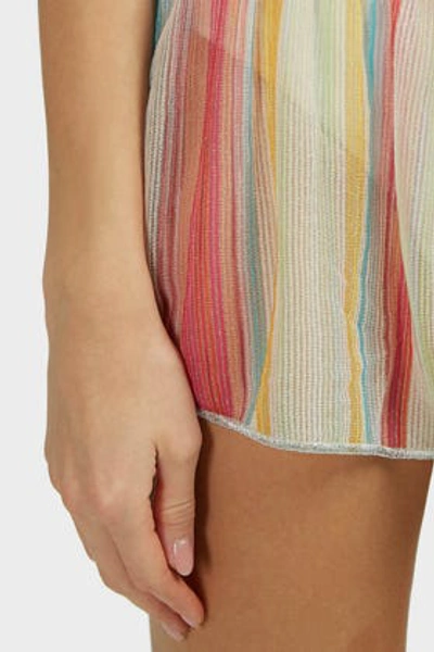 Shop Missoni Striped Logo-detail Shorts In Stripes