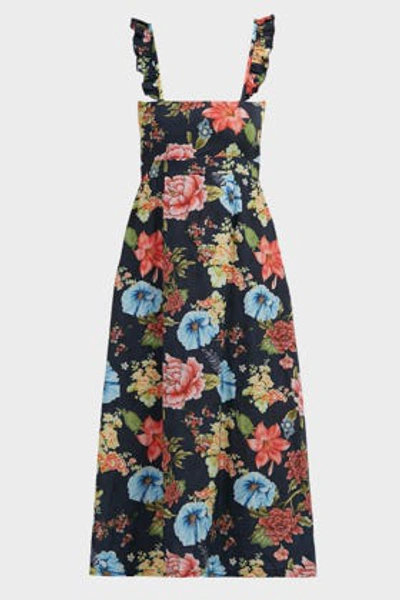 Shop Agua Bendita Karen Cut-out Floral Dress