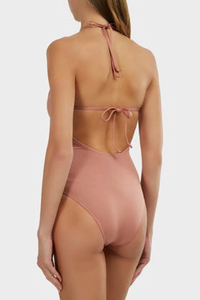 Shop Maan Emma New One-piece Swimsuit In Pink