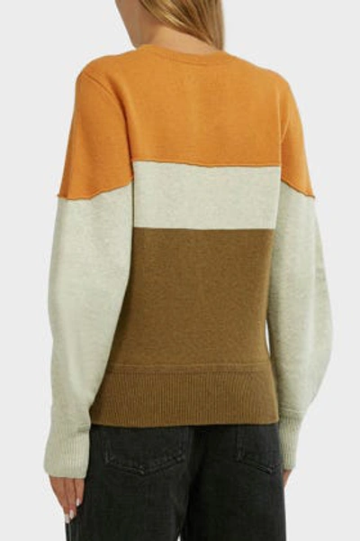 Shop Isabel Marant Étoile Kedy Colour-block Logo Jumper, Fr36 In Multicoloured