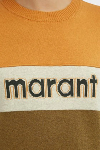 Shop Isabel Marant Étoile Kedy Colour-block Logo Jumper, Fr36 In Multicoloured