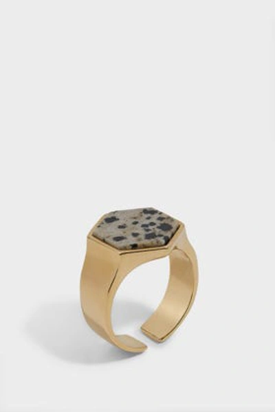 Shop Isabel Marant Stone-embellished Ring In Grey
