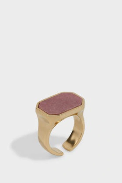 Shop Isabel Marant Stone-embellished Ring In Pink