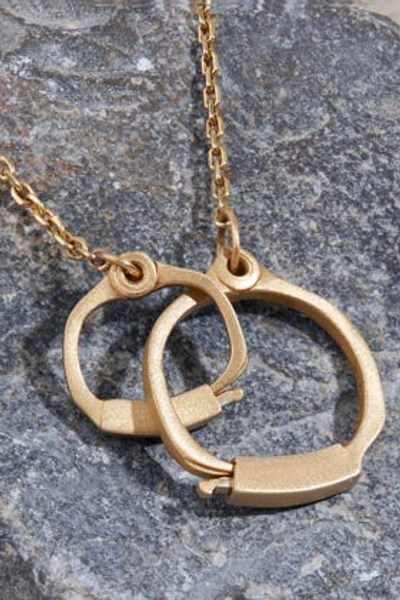 Shop Luis Morais Prisoner Of Love Necklace In Metallic