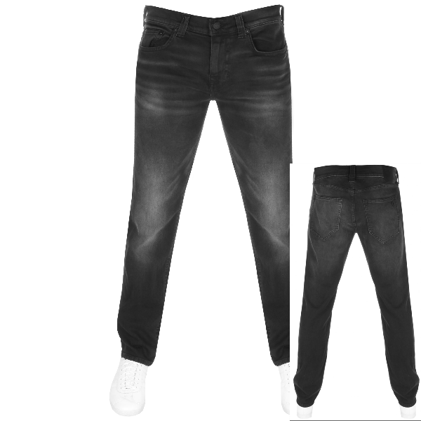 black slim fit true religion jeans