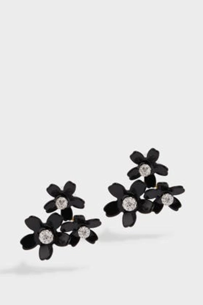 Shop Lele Sadoughi Garden Bouquet Button Earrings In Black