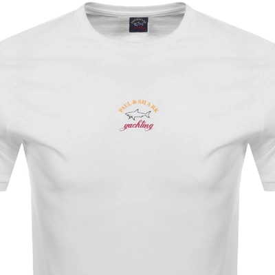 Shop Paul & Shark Paul And Shark Logo T Shirt White