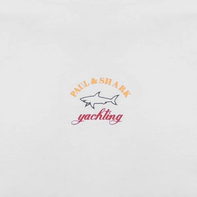 Shop Paul & Shark Paul And Shark Logo T Shirt White