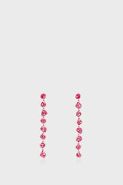 Shop Monica Vinader Pink Quartz And 18k Rose Gold Vermeil Siren Mini Nugget Cocktail Earrings