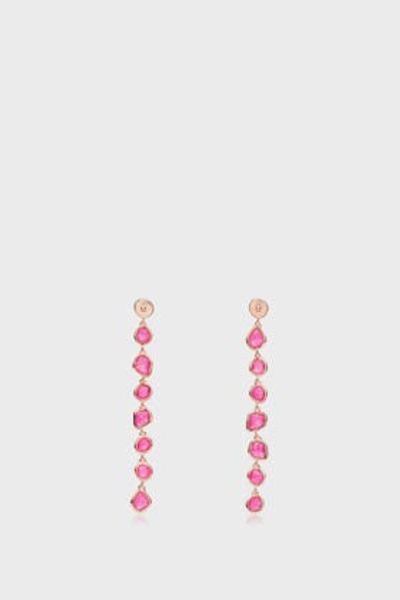 Shop Monica Vinader Pink Quartz And 18k Rose Gold Vermeil Siren Mini Nugget Cocktail Earrings