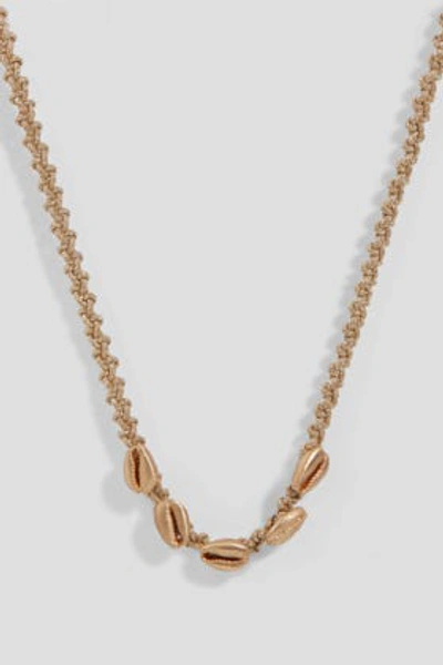 Shop Luis Morais Shell Choker Necklace In Metallic